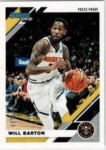 2019-20 Panini Donruss Will Barton Press Proof Purple /199