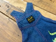 L40★スリーアローズ Wrangler/ラングラータイガーオーバーオール ペット用洋服 3号 わんちゃん用 デニム 刺繍 ブルー 胴40～46 新品 ★_画像2