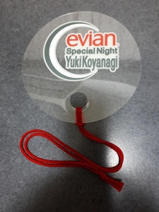  веер "uchiwa" прозрачный Koyanagi Yuki evian Live товары креветка Anne 