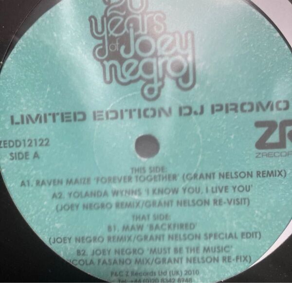 12/ 20 Years of Joey Negro / MAW - Back Fire / CHAKA KHANカバー