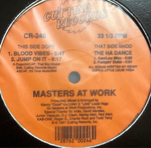 12 Masters At Work Blood Vibes / Jump on it ハウス Kenny Dope Louie