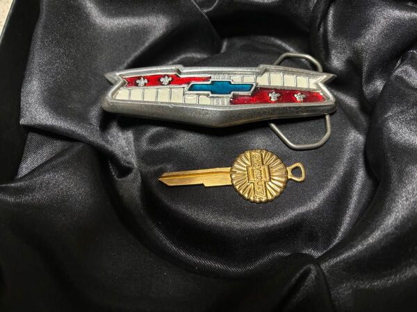 《最終価格》シボレー インパラ ヴィンテージ バックル 1990年 ブランクキー セット