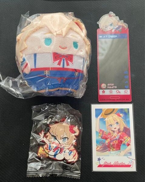 赤井はあと グッズセット ふわころりん ブックマーク チェキ風カード