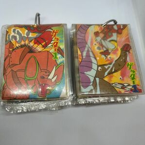 ◆懐かしい 昭和レトロ ◆ゲッターロボミニカードホルダー 2セット◆カード64枚、おまけ数枚