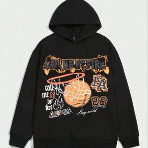 【限定セール】 XXL バスケ パーカー メンズ ストリート シンプル 黒 ブラック