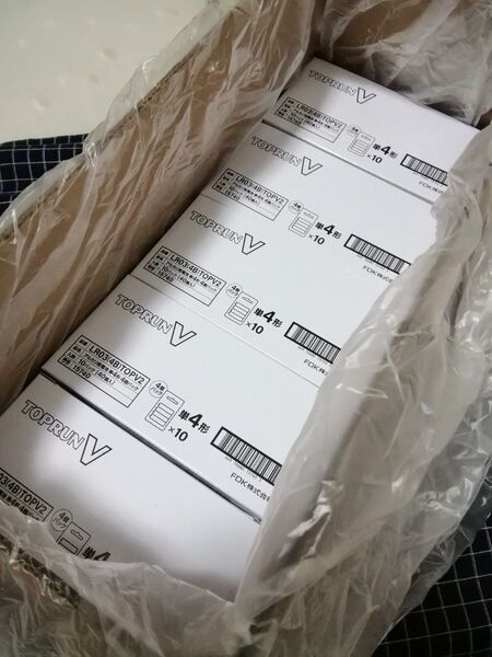 TOPRUN FDK 送料無料 単四電池 単4電池 アルカリ乾電池 4個パック×50 計200本