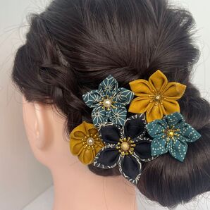 ヘアアクセサリー かんざし 和装 七五三 結婚式 髪飾り 成人式 つまみ細工 着物 髪留め
