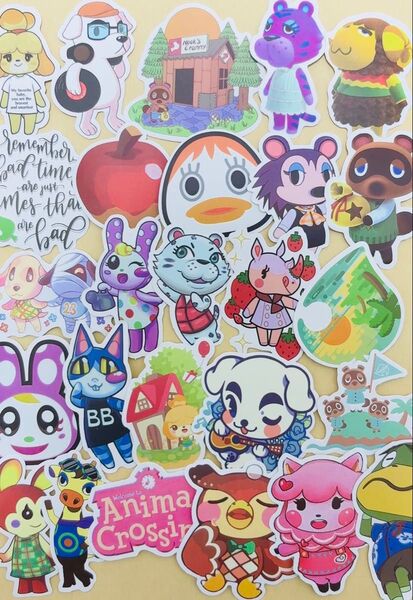【新品】あつまれどうぶつの森 ステッカー!25枚 重複なし!⑤