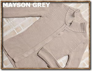 *MAYSON GREY Mayson Grey cotton rib knitted light brown *