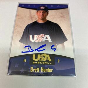 Brett Hunter 2007 USA Baseball auto