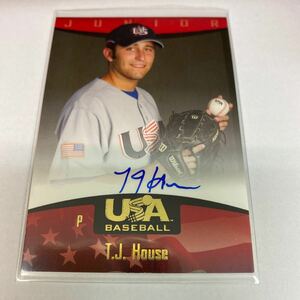 T.J. House 2007 USA Baseball auto