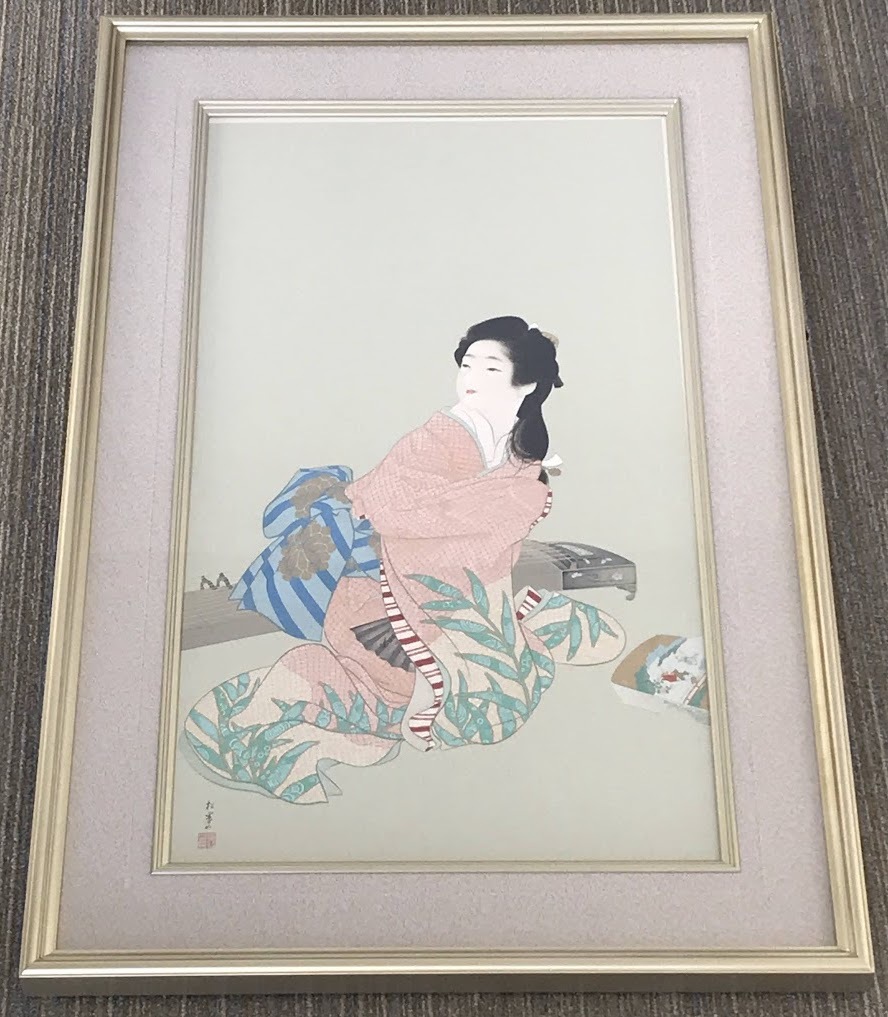 Yahoo!オークション -「上村松園」(シルクスクリーン) (版画)の Yahoo!オークション -「上村松園」(シルクスクリーン) (版画)の