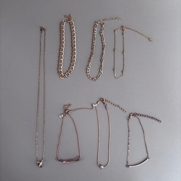 【未使用品】SHEIN シーイン アンクレット ネックレス ゴールド セット アクセサリー レディース