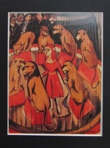 Max Pechstein、THE LION TAMER、海外版超希少レゾネ、新品額装付 、iafa_画像3