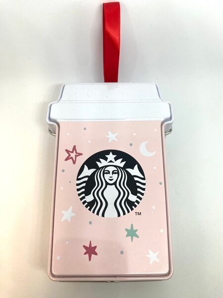 スターバックス スタバ オーナメント 缶 ピンク クリスマス