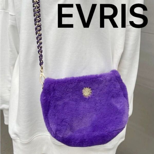 【完売品】EVRIS エヴリス ボリュームファーバッグ ショルダーバック