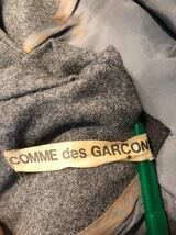 ○ 90s COMME DES GARCONS コムデギャルソン　レディース　グレー　ウール　長袖　ワンピース　ドレス　_画像3