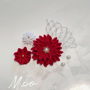 つまみ細工 髪飾り 結婚式 成人式 卒業式 和装