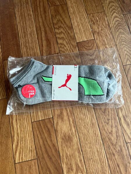 PUMA スニーカーソックス25〜27 3足組