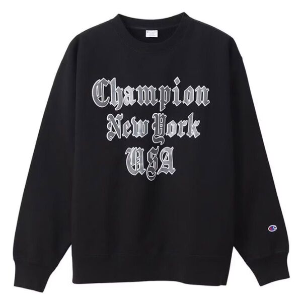 Champion クルーネックスウェットシャツ C3-W025 ブラック M