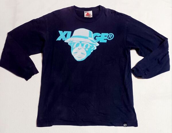 X-LARGE 長袖 Tシャツ メンズXL ネイビー
