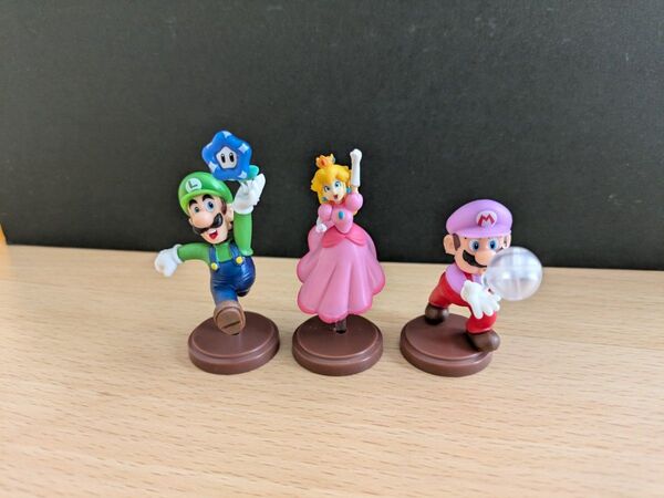 スーパーマリオ ブラザーズワンダー チョコエッグ 3種セット アワマリオ ルイージ ピーチ姫 フィギュア