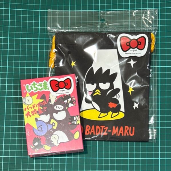 3COINS スリコ サンリオ バッドばつ丸 巾着 メモ 2つセット クリップ