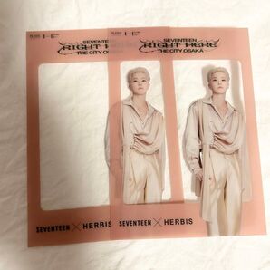 セブチ RIGHTHERETHECITYOSAKA クリアフォトカード ホシ スタンプラリー SEVENTEEN 2点セット