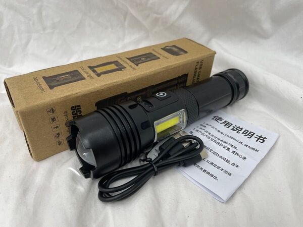 USB CHARGING FLASHLIGHT 懐中電灯 USB充電 フラッシュライト ハンディライト