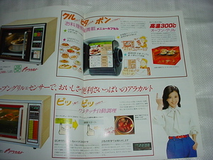  Showa era 57 year 3 month Toshiba microwave oven. general catalogue length mountain Indigo .