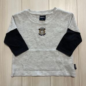 【2、3度着用】 80cm ワッフルTシャツ