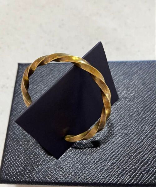 真鍮 ひねりバングル(メンズ) ハンドメイド