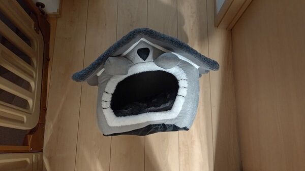 新品 ペットハウス ドーム型 犬 猫 ベッド 洗える ふわふわ あったかい 折りたたみ sサイズ