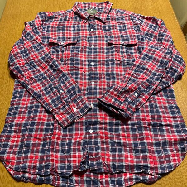 Timberland チェック柄 長袖シャツ XL