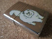 ZIPPO 『Odd-eyed White オッドアイの白猫』1996年7月製造 虹彩異色症 ヒマラヤン ラグドール ペルシャ オイルライター ジッポ 廃版激レア_画像1