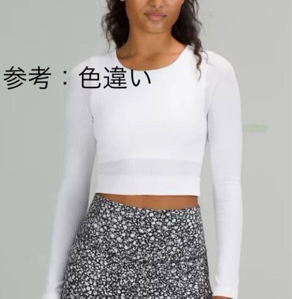 ルルレモン トップス 長袖 Ebb to Street パット入り ブルー サイズ2