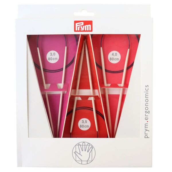 Prym プリム エルゴノミック輪針 3本セット80cm 3.0/3.5/4.0