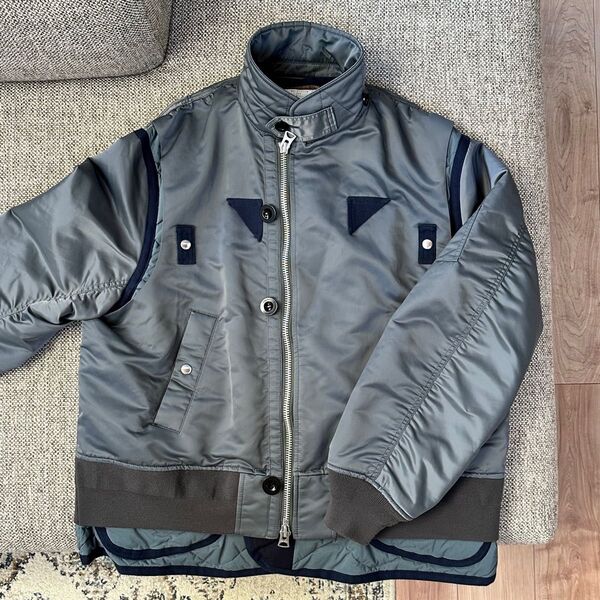 sacai 22AW Nylon Twill Mix Blouson