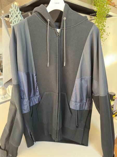 希少 sacai/サカイ/21AW/スポンジパーカー/サイズ4/21-02654M