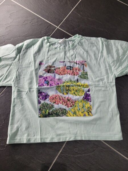 ZARA ザラ キッズ 134 サイズ フラワー ガーデン Tシャツ 半袖Tシャツ 子供服