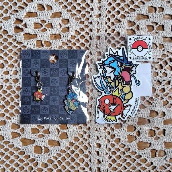 ポケモン コイキング ギャラドス メタルチャーム & ステッカー セット