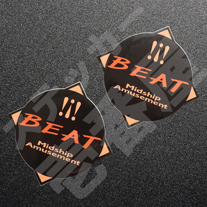 新品・未使用☆ホンダ ビート PP1 フェンダーエンブレム マグネット “ ビートロゴ BK ” 左右セット(2枚) HONDA BEAT 新品|送料無料