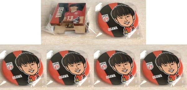 男子バレー 小川智大 モバガチャ 缶バッジ メモスタンド セット