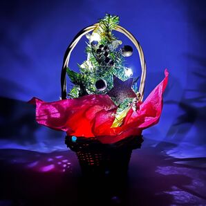 ミニクリスマスツリー《ヴィンテージ DIY 手作り オリジナル 中古 》