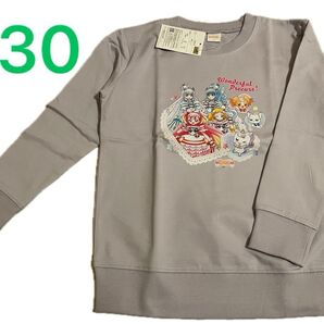 わんだふるぷりきゅあ!裏毛 トレーナー 130 プリキュア ダイヤモンドリボンスタイル