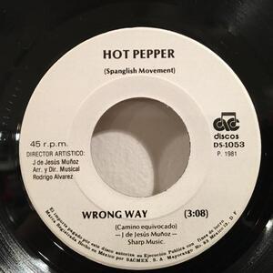 ☆Hot Pepper/Camino Equivocado (Wrong Way) ☆メキシコ産INST DISCO！7inch 45