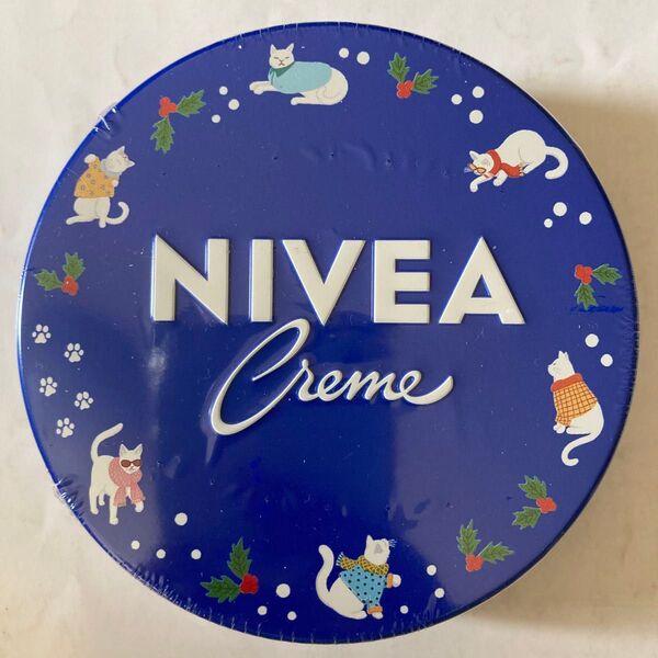 ニベア青缶 猫柄 ネコ柄 ねこ柄 新品未使用 169g NIVEAクリーム