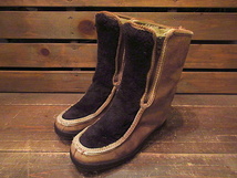 ビンテージ70’s★SNOWLANDエスキモーブーツ茶size 7★191213n3-w-bt-24エスニックシューズ古靴USAレディース女性用_画像1