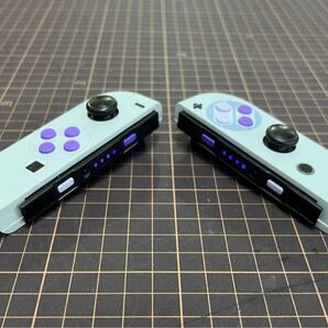 Nintendo Switch ジョイコン カスタム スーファミカラー LEDパープル⑦