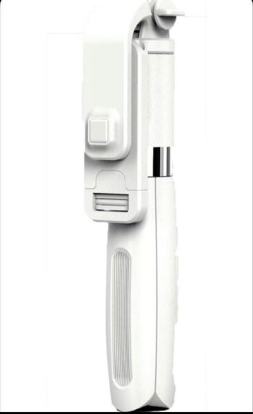 カメラ用三脚 携帯電話 【ホワイト】 自撮り棒 ポータブル 軽量 360度回転